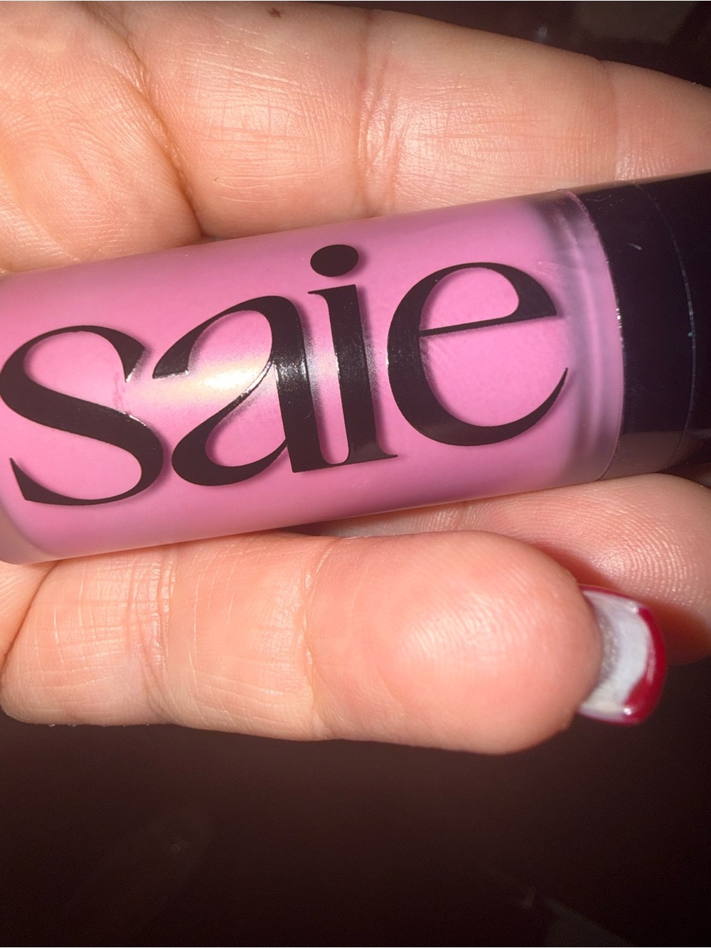 Saie blush Cream in Bright Pink